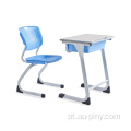 Mesa e cadeira do metal da mobília do vintage da escola